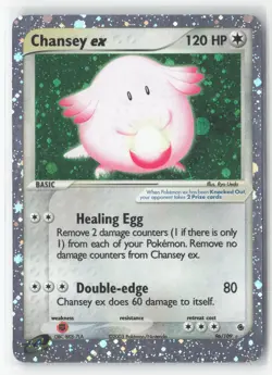 #Chansey ex #96/109 Ultra Rare,Holo Lightly played Pokemon - Image 1