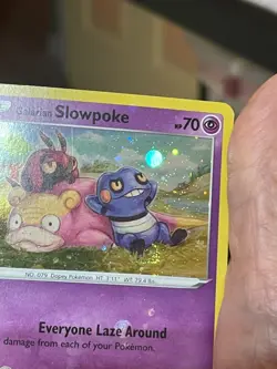 POKEMON GALARIAN SLOWPOKE SWSH126 PROMO COSMOS HOLO WITH 2 SWIRL NM BLEED - Image 5