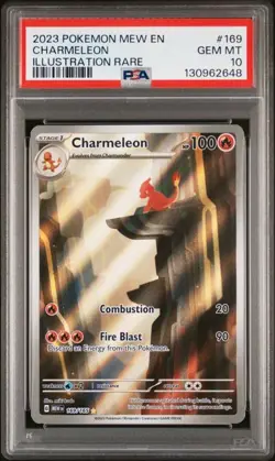 2023 Pokemon Charmeleon 151 Illustration Rare #169 PSA 10 - Image 1