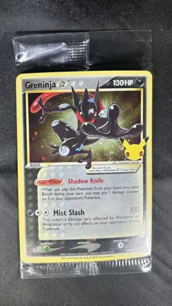 SEALED Pokemon Greninja Gold Star Holo Promo Black Star SWSH144 Celebrations - Image 1
