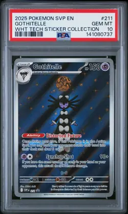 2025 POKEMON SVP EN-SV BLACK STAR PROMO #211 GOTHITELLE PSA 10 - Image 1