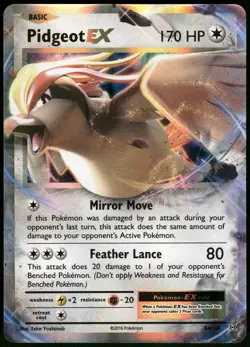 Pokemon Pidgeot EX Ultra Rare XY - Evolutions 64/108 NM Holo - Image 1
