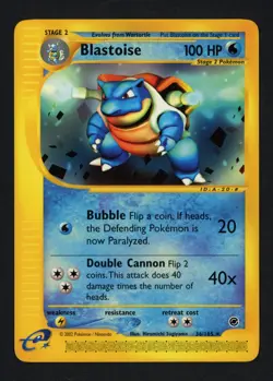 Blastoise 36/165 Expedition Rare Pokemon TCG - Image 1