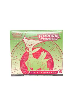Pokemon TCG SV Temporal Forces Iron Leaves Elite Trainer Box ETB New Sealed! - Image 1