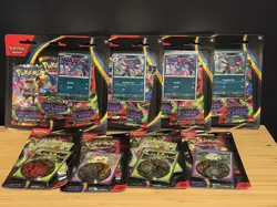 Pokemon TCG Phantasmal Flames Blister Pack Bundle - New & Sealed - 16 packs - Image 1
