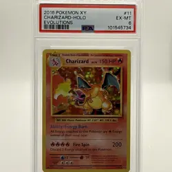 2016 POKEMON XY EVOLUTIONS #11 CHARIZARD-HOLO PSA 6 - Image 1
