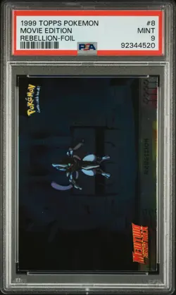 PSA 9 Rebellion Foil Movie Edition #8 1999 Topps Pokemon Mewtwo Strikes Back - Image 1