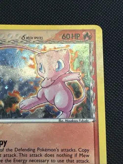 Pokemon Mew TCG 3/17 Inverted Back Error Holo Delta Species Pop Series 5 (2007) - Image 3