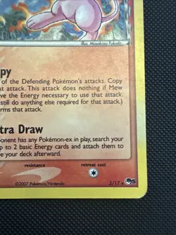 Pokemon Mew TCG 3/17 Inverted Back Error Holo Delta Species Pop Series 5 (2007) - Image 4