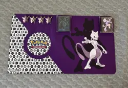 Pokemon Mewtwo Ultra Pro Playmat And Destined Rivals/Phantasmal Flames Sleeves! - Image 1