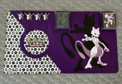 Pokemon Mewtwo Ultra Pro Playmat And Destined Rivals/Phantasmal Flames Sleeves! - Image 2