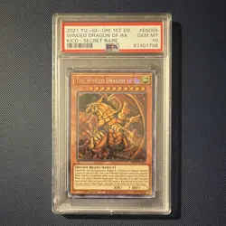 Konami Yu-Gi-Oh! Winged Dragon of Ra Secret Pharaoh's Rare 1st Ed PSA 10 - Image 1