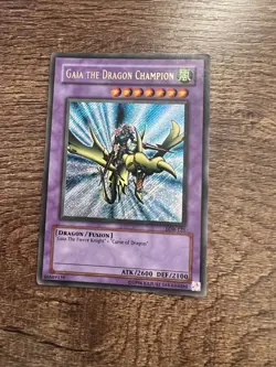 Yu-Gi-Oh! TCG Gaia the Dragon Champion Legend of Blue Eyes White Dragon LOB-125 - Image 1
