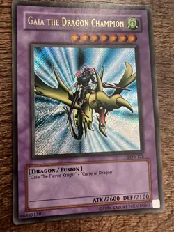 Yu-Gi-Oh! TCG Gaia the Dragon Champion Legend of Blue Eyes White Dragon LOB-125 - Image 2