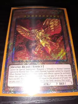 Yugioh! The Winged Dragon Of Ra Platinum Secret Rare RA03-EN137 1st Ed NM - Image 1
