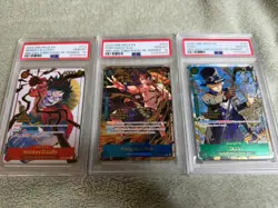 Luffy Ace Sabo WINNER One Piece 3rd Anniversary 3 Brothers PSA 10 sequential - Image 1