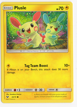 Plusle 33/73 Shining Legends Pokemon Card - Image 1