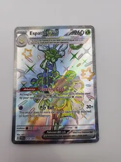 Espathra ex 214/091 Shiny Ultra Rare Pokemon Paldean Fates TCG Card Near Mint - Image 1