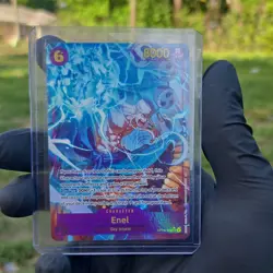 Bandai One Piece CCG Enel OP15 Secret Rare Holo Card OP15-118 - Image 1