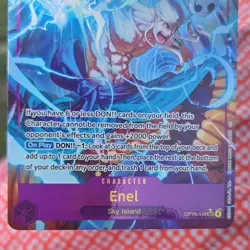 Bandai One Piece CCG Enel OP15 Secret Rare Holo Card OP15-118 - Image 5