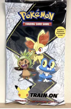 NEW Pokemon First Partner Train On PACK 3 Jumbo Kalos Cards +2 Boosters MAY - Image 1