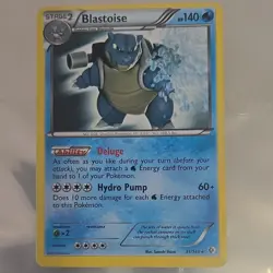 Pokemon TCG Blastoise Theme Deck Exclusives 31/149 Stage 2 HP140 Card - Image 1