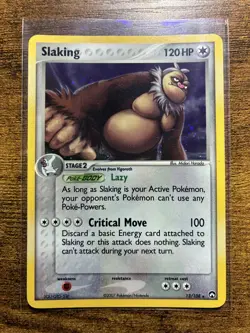 Slaking 2007 EX Power Keepers 13/108 Holo Pokemon Card - Image 2