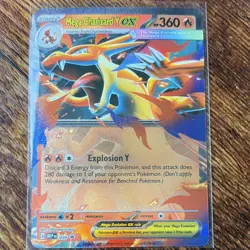 Mega Charizard Y EX Pokemon Card MEP 030 Holo 360 HP Mega Evolution - Image 1