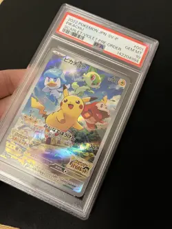 Pikachu 001/SV-P PSA 10 GEM MINT Pokemon Card Japanese Pre-Order Promo - Image 2
