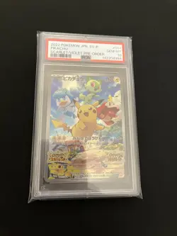 Pikachu 001/SV-P PSA 10 GEM MINT Pokemon Card Japanese Pre-Order Promo - Image 4