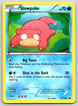 Slowpoke - Dark Explorers 23/108 Pokemon Card LP - Image 1