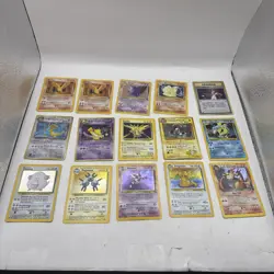 Vintage Pokemon Cards All Holo Lot 15 Cards HP Condition Dark Charzard, Guarados - Image 1