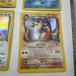 Vintage Pokemon Cards All Holo Lot 15 Cards HP Condition Dark Charzard, Guarados - Image 2