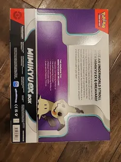 Pokemon Mimikyu EX TCG Box 4 Booster Packs and 2 Promo Cards New Ovetsize Sealed - Image 2