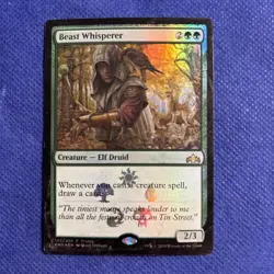 MTG : Beast Whisperer - Guilds of Ravnica 123 /259 Foil Card - Image 1