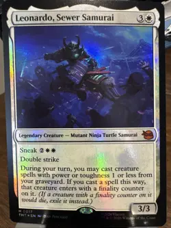 Leonardo, Sewer Samurai #17 (Foil) (NM) TMT Magic MTG - Image 1