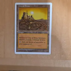 Wizards City of Brass Land MTG Core Set 5th Edition Rare Regular 1997 - Image 1