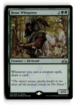 Magic: The Gathering Creature Beast Whisperer Rare 123/259 P Promo - Image 1