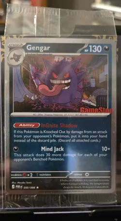 Gamestop GENGAR Stamped Promo SEALED #50/088 Perfect Order POKEMON CARD - Image 1
