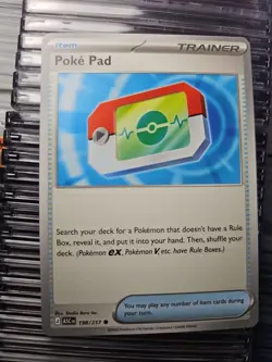 Poke Pad 198/217 - Pokemon TCG Ascended Heroes Trainer near mint ships fast - Image 1