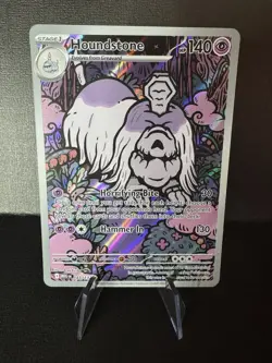 Pokemon Houndstone 145/132 Me01: Mega Evolution Illustration Rare Near Mint - Image 1
