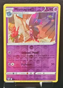 2022 Pokemon 59/189 MISMAGIUS Reverse Holo Astral Radiance pack fresh NM/MT - Image 1