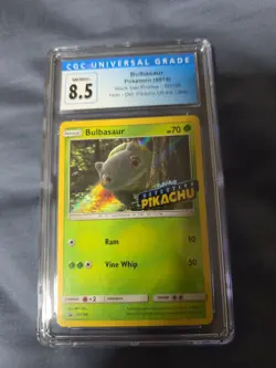 Bulbasaur Pokemon Card Graded CGC 8.5 SM198 - Image 1
