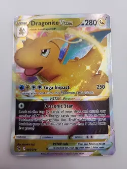 Dragonite VSTAR 050/078 Ultra Rare Pokemon GO Set Pokemon TCG Near Mint - Image 1