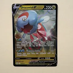 Dracovish V 114/172 Swsh09: Brilliant Stars Holo Pokemon TCG - Image 1
