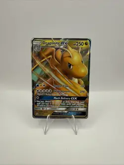 Pokemon Dragonite GX 152/236 SM: Unified Minds Ultra Rare Full Art Holo - MP - Image 1