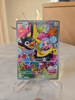 Pokemon TCG Iono's Wattrel Illustration Rare Full Art Holo 231/217 Basic 60HP - Image 1