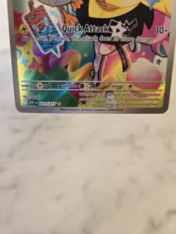 Pokemon TCG Iono's Wattrel Illustration Rare Full Art Holo 231/217 Basic 60HP - Image 4