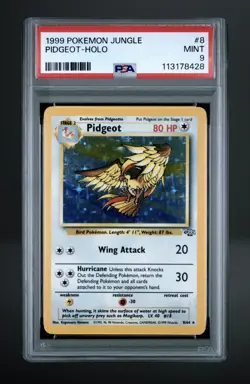 1999 POKEMON JUNGLE #8 PIDGEOT-HOLO PSA 9 - Image 1