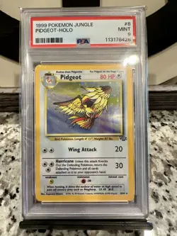1999 POKEMON JUNGLE #8 PIDGEOT-HOLO PSA 9 - Image 3